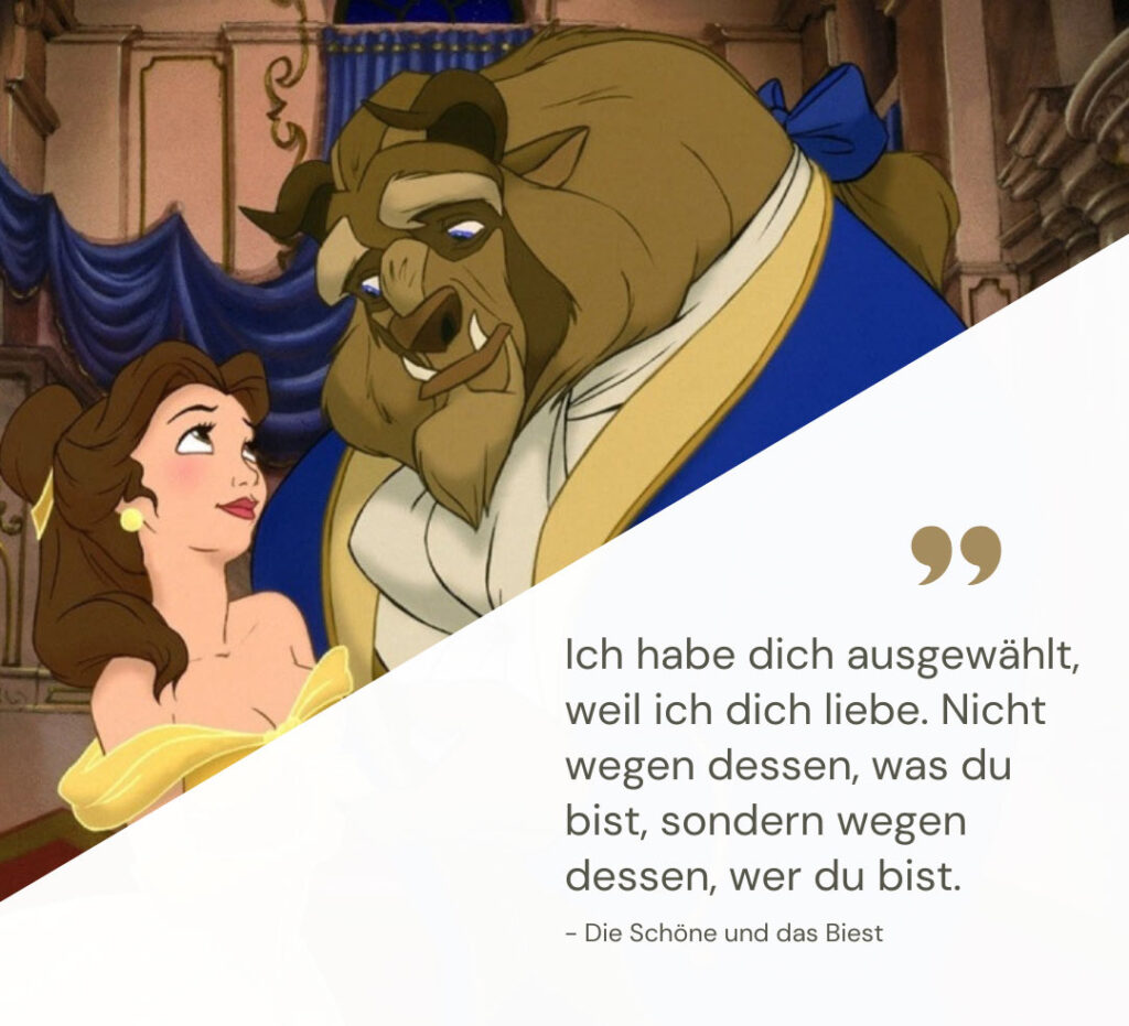 Disney Zitate zum Thema Liebe und Hochzeit