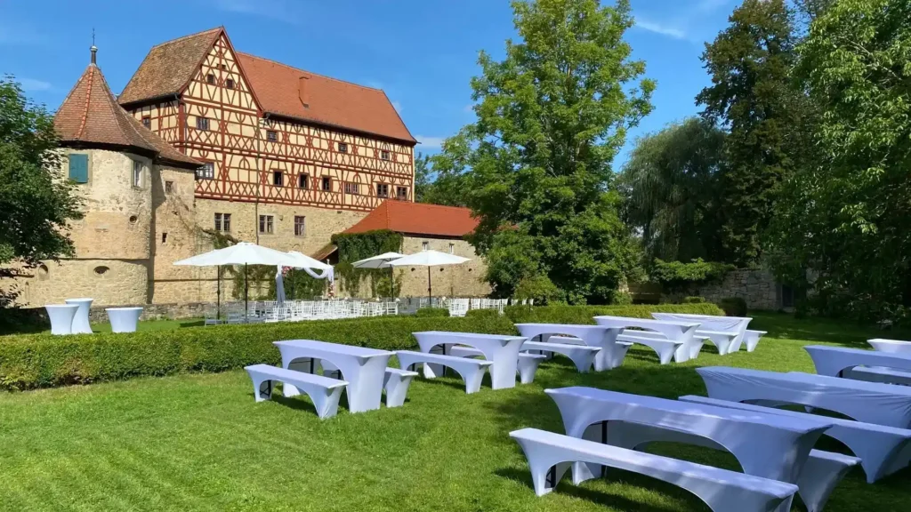 Hochzeitslocation in Unsleben Wasserschloss Unsleben
